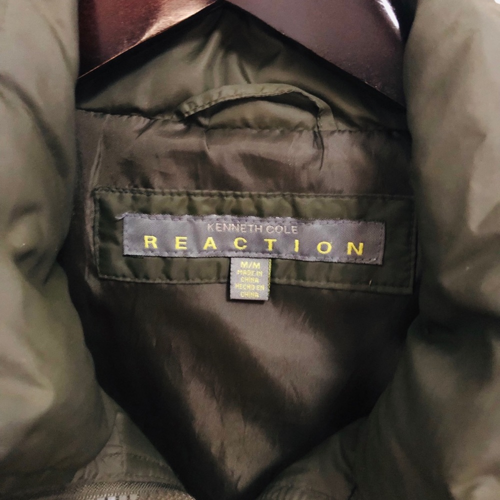 Kenneth Cole Reaction puffer vest army green - Picture 2 of 4